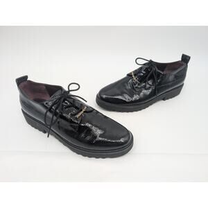Franco Sarto Women's Carey Oxfords Lace Up Black 9M Comfort